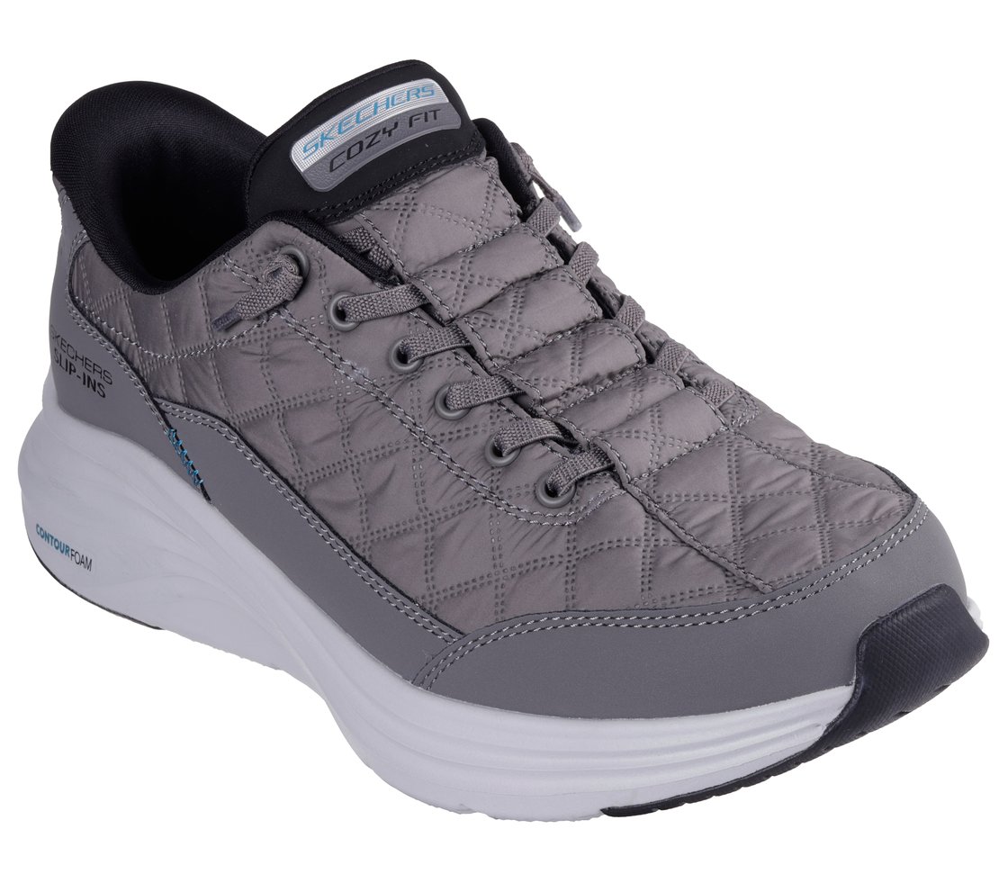 CONTOUR FOAM - COZY FIT, CHARCOAL/BLACK Footwear Right View