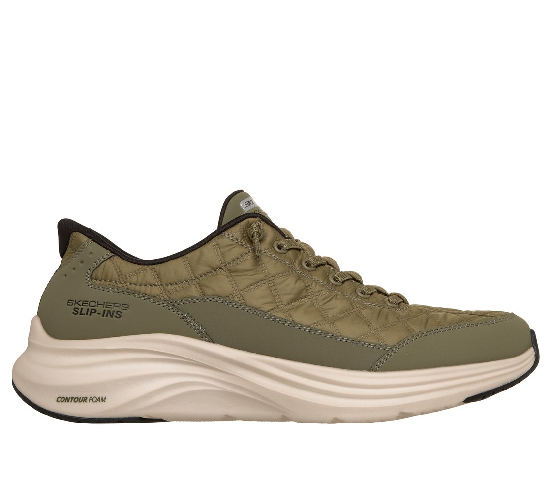 CONTOUR FOAM - COZY FIT, OLIVE/BLK Footwear Lateral View