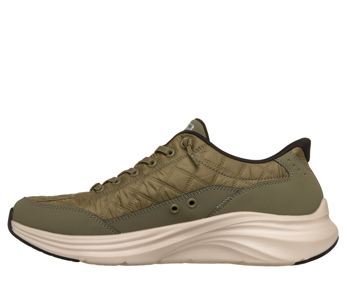 CONTOUR FOAM - COZY FIT, OLIVE/BLK Footwear Left View