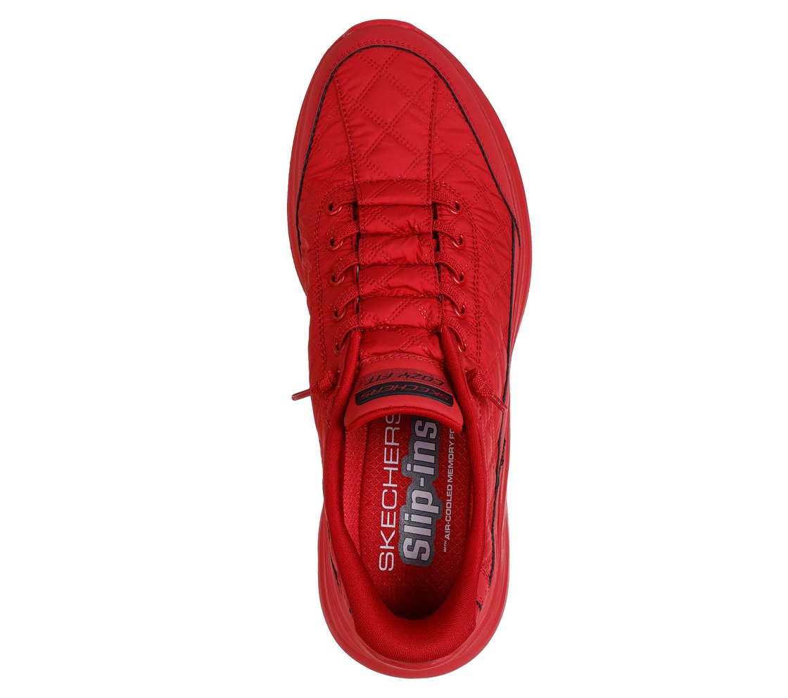 CONTOUR FOAM - COZY FIT, RED Footwear Top View