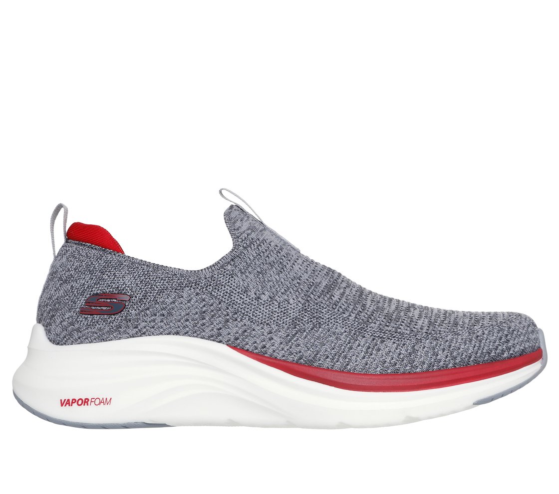 VAPOR FOAM, GRAY/RED Footwear Lateral View