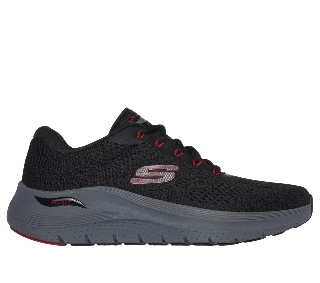 ARCH FIT 2, BLACK/RED Footwear Lateral View