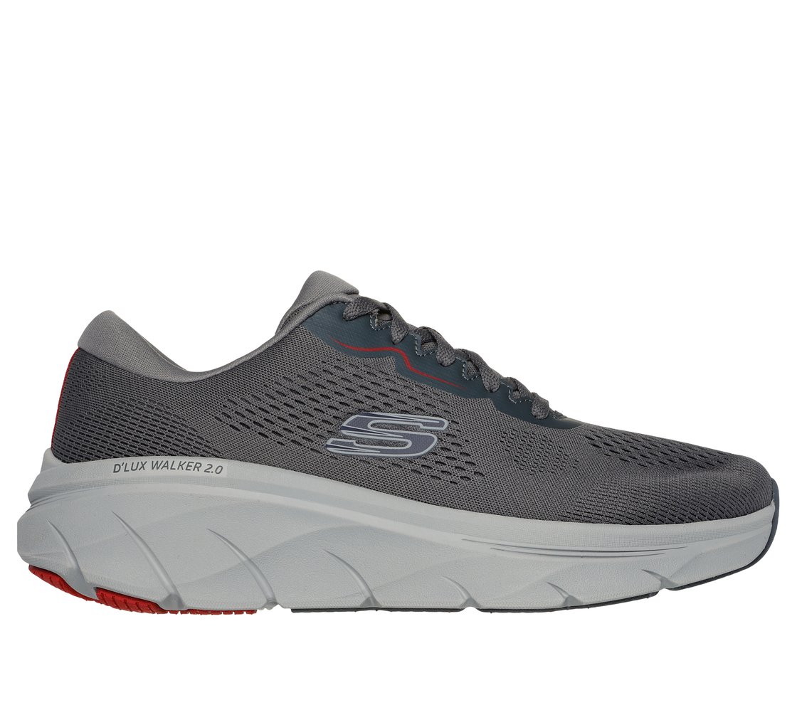 D'LUX WALKER 2.0 - SWAVE, CHARCOAL/RED Footwear Lateral View