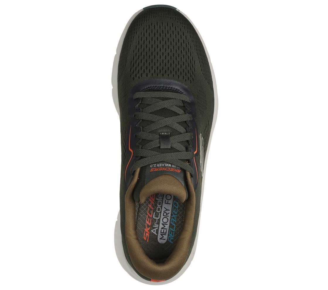 D'LUX WALKER 2.0 - SWAVE, OLIVE/ORANGE Footwear Top View