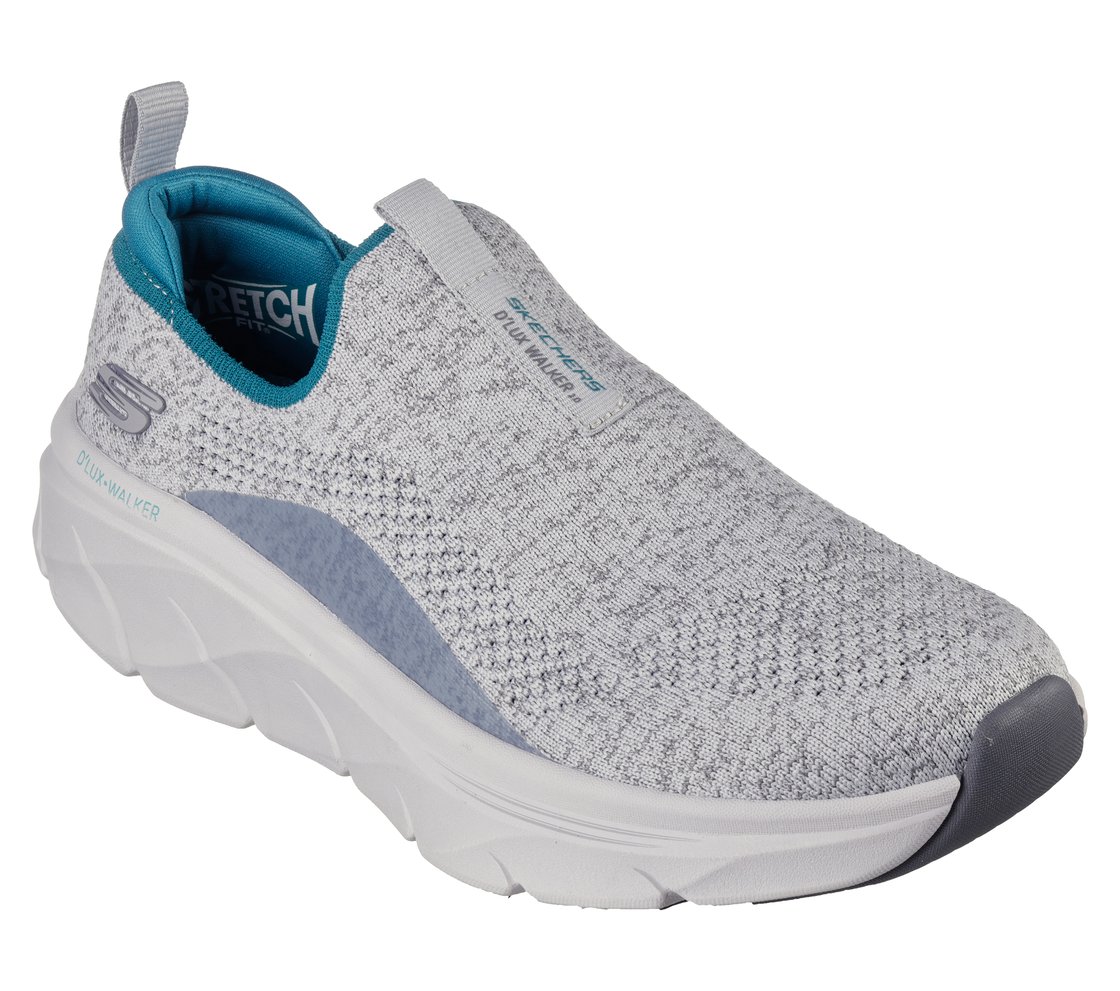 D'LUX WALKER 2.0 - RANDER, GRAY/TURQUOISE Footwear Top View