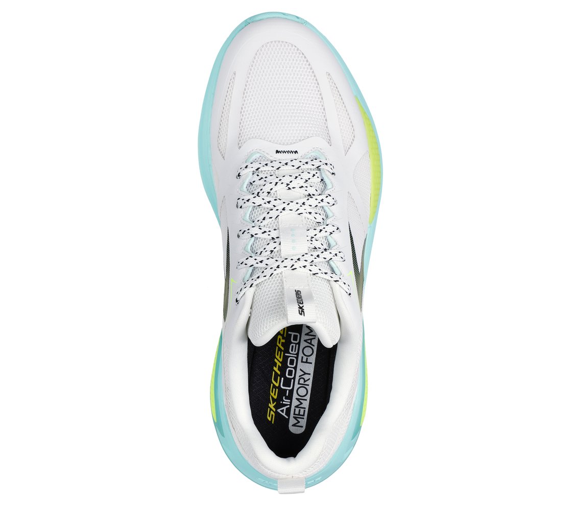 OCTUS - OVEK, WHITE/AQUA Footwear Top View