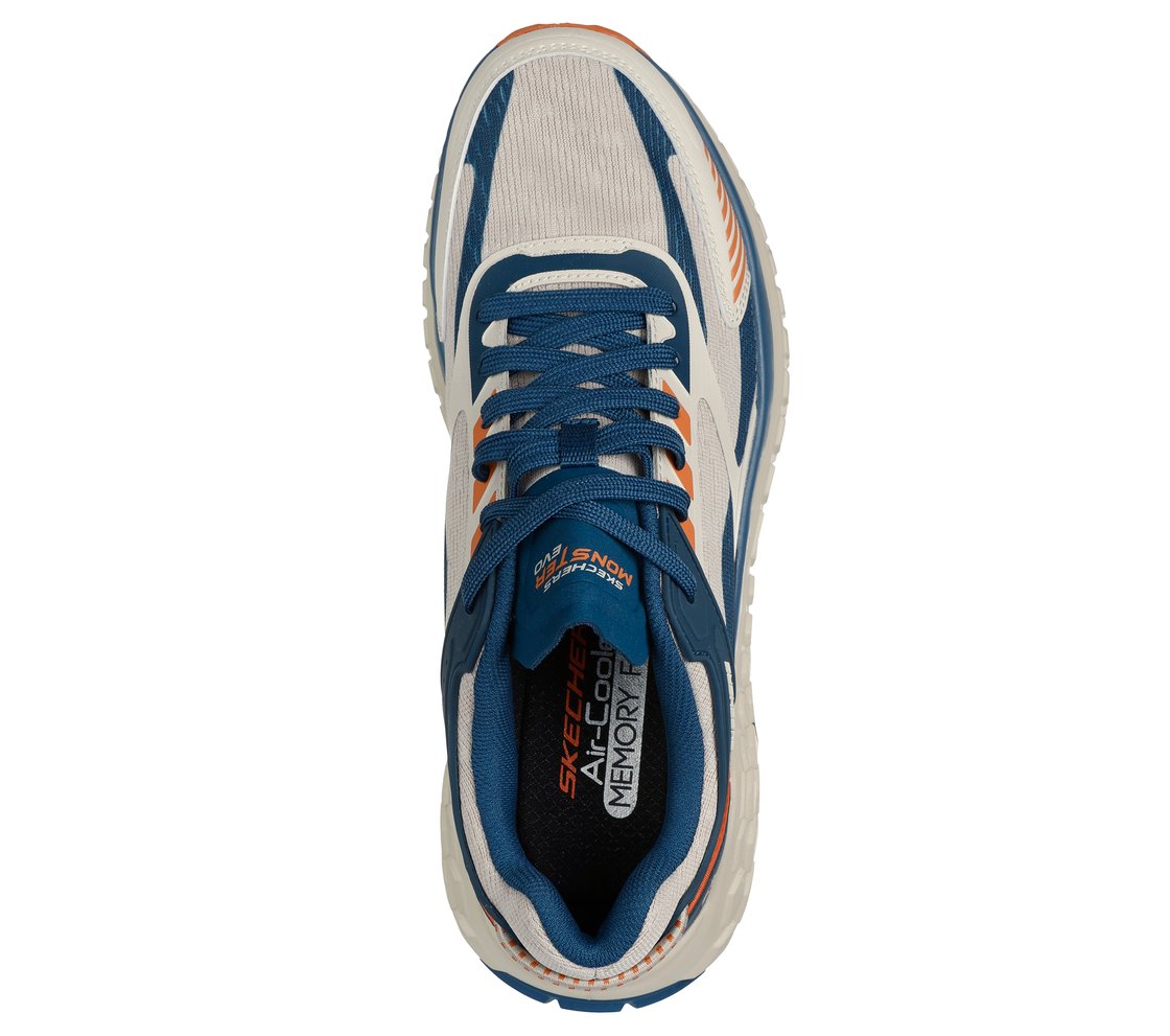 SKECHERS MONSTER EVO - DEVOLV, NATURAL/MULTI Footwear Top View