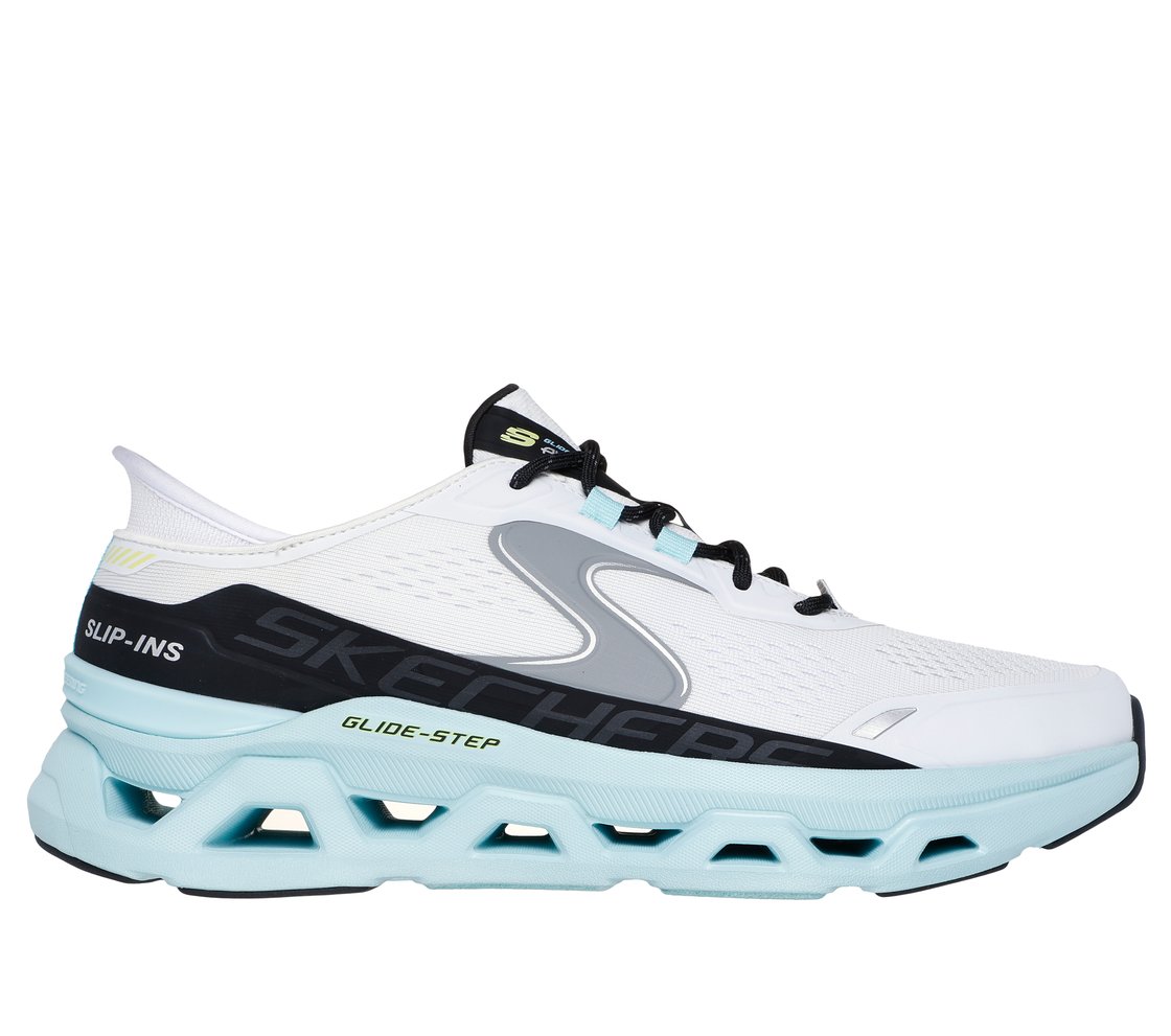 GLIDE-STEP ALTUS, WHITE/BLUE Footwear Lateral View