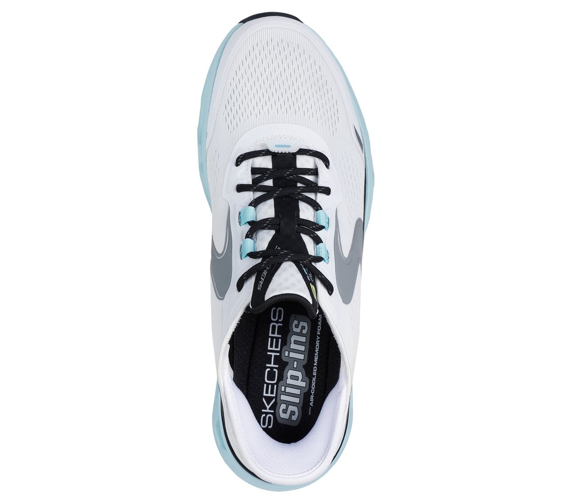 GLIDE-STEP ALTUS, WHITE/BLUE Footwear Top View
