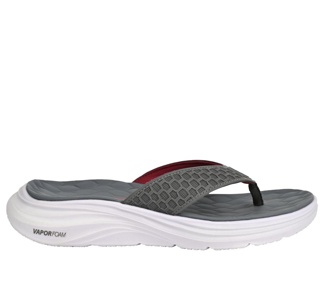 VAPOR FOAM, CHARCOAL / BURGUNDY Footwear Lateral View