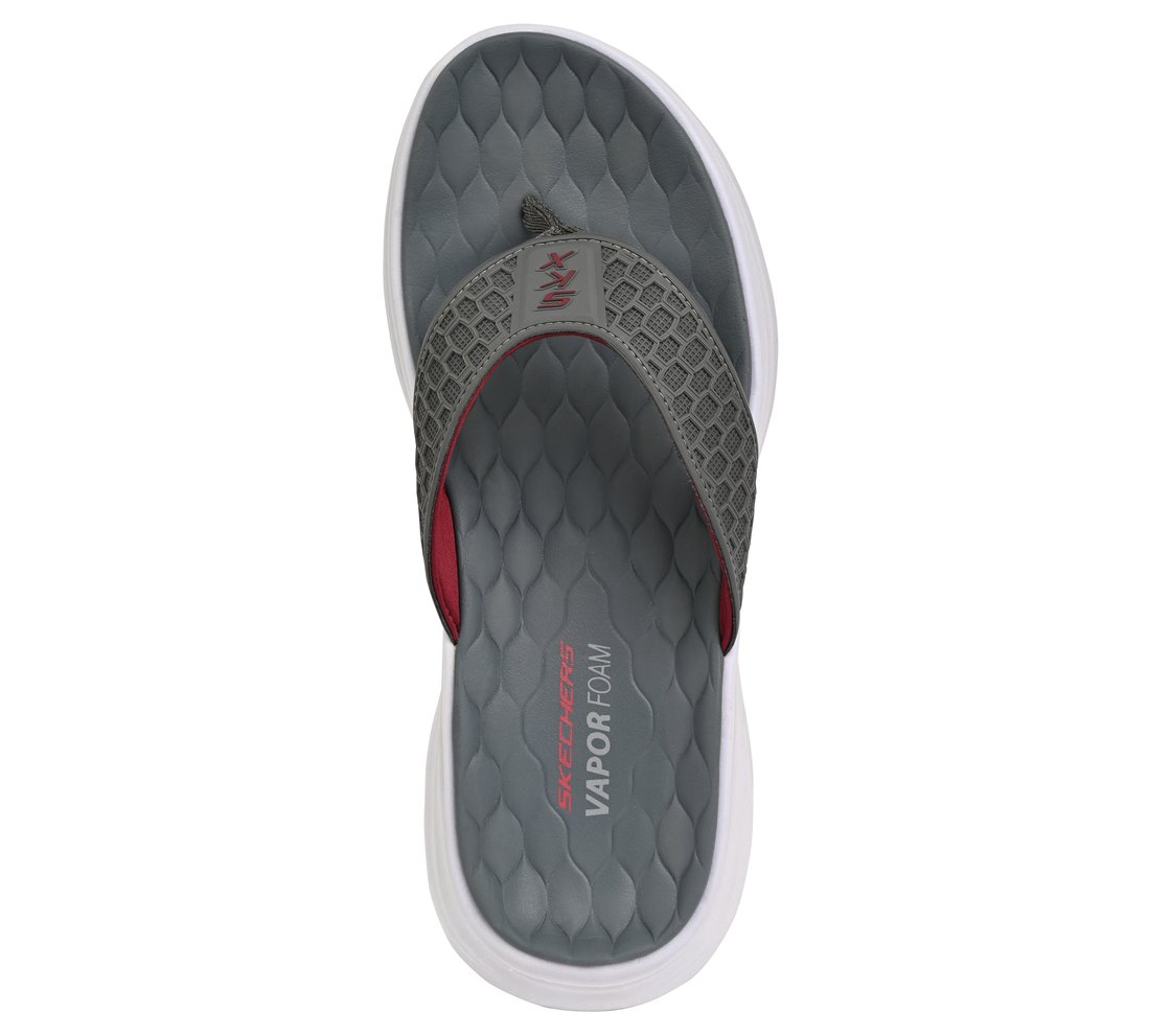 VAPOR FOAM, CHARCOAL / BURGUNDY