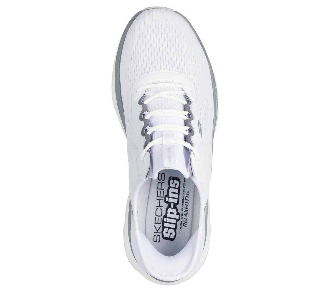 D'LUX VAPOR, WHITE/GRAY Footwear Top View