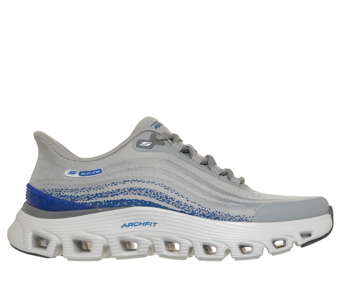 ARCH FIT GLIDE - STEP WAVE, GRAY/BLUE