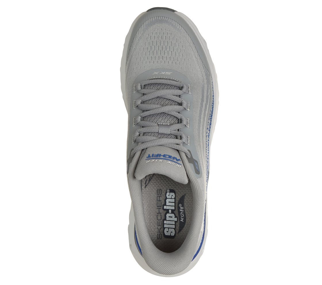 ARCH FIT GLIDE - STEP WAVE, GRAY/BLUE