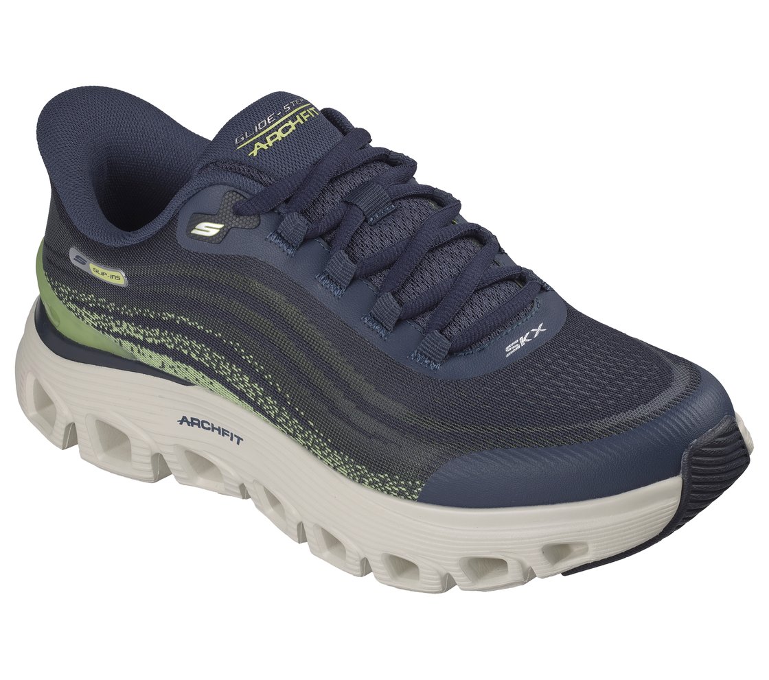 ARCH FIT GLIDE - STEP WAVE, NAVY/LIME