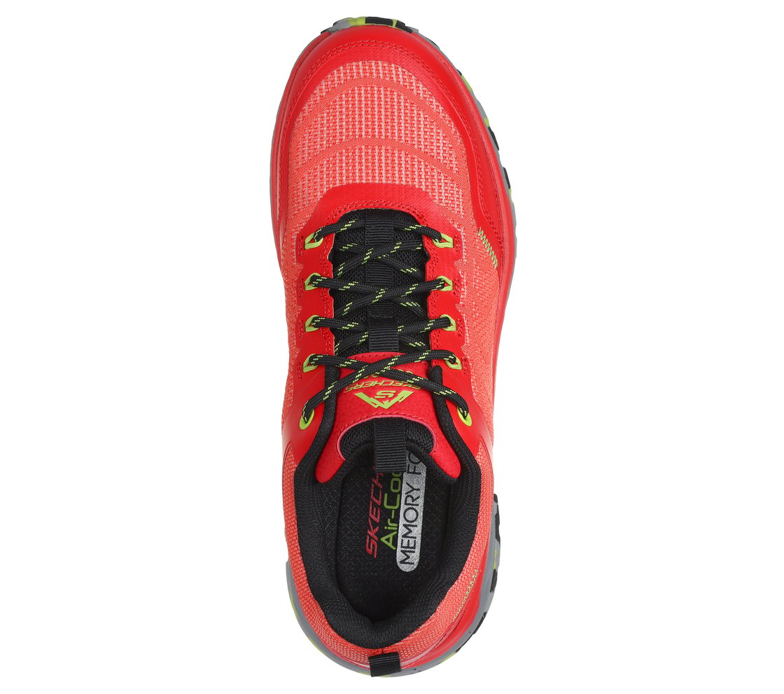 D'LUX JOURNEY, RED/ORANGE Footwear Top View