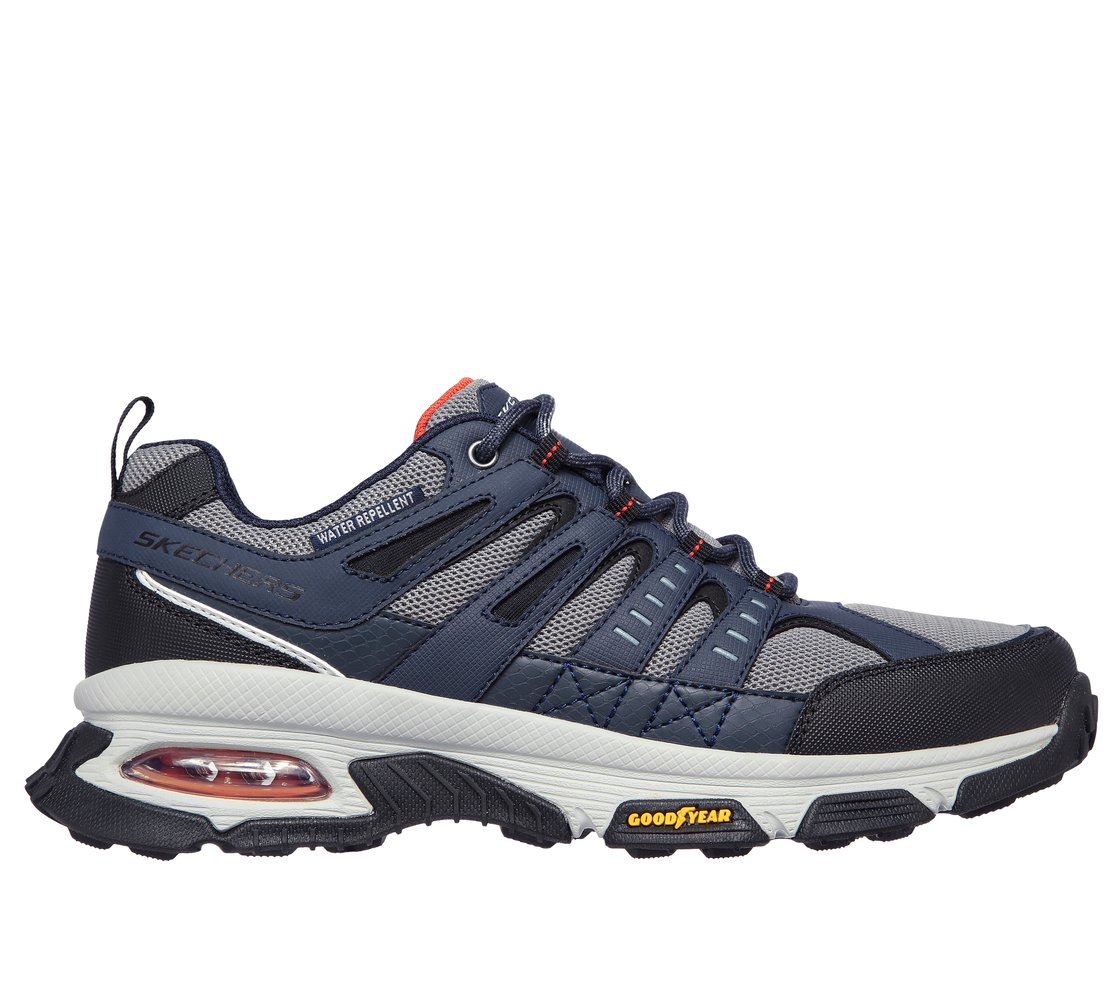 SKECH-AIR ENVOY, NAVY/GREY Footwear Lateral View