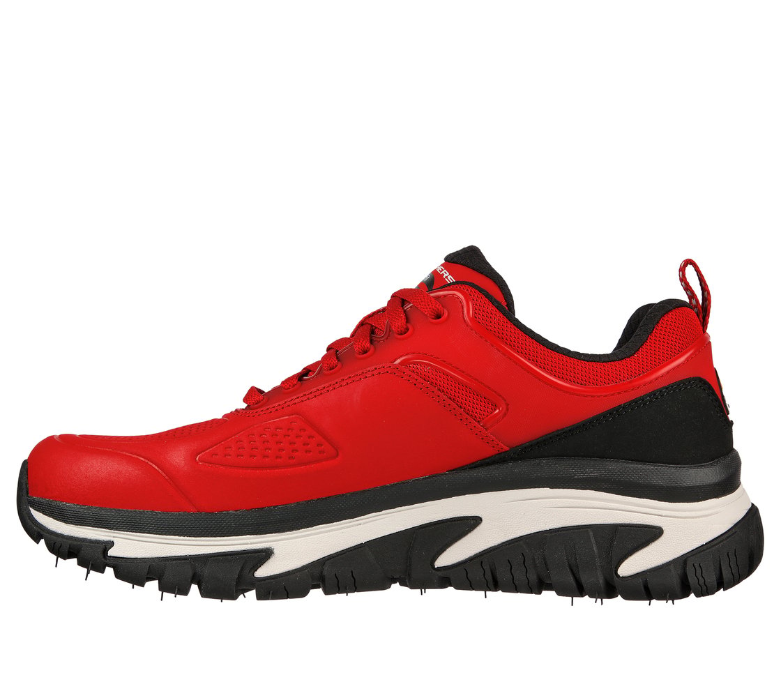 ARCH FIT ROAD WALKER, RED/BLACK Footwear Left View