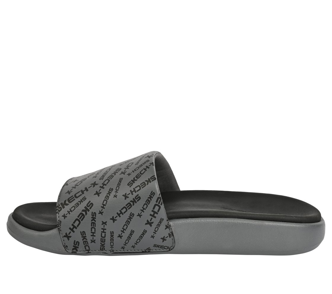 GAMBIX 2.0 - SKECH - X, CHARCOAL Footwear Lateral View