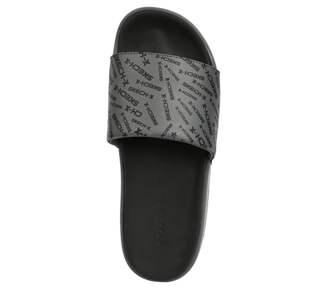 GAMBIX 2.0 - SKECH - X, CHARCOAL Footwear Top View
