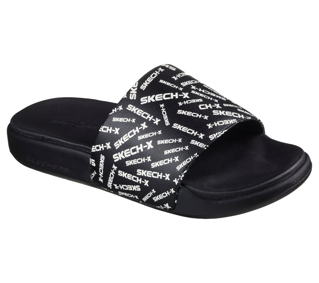 GAMBIX 2.0 - SKECH-X, BLACK/WHITE Footwear Right View