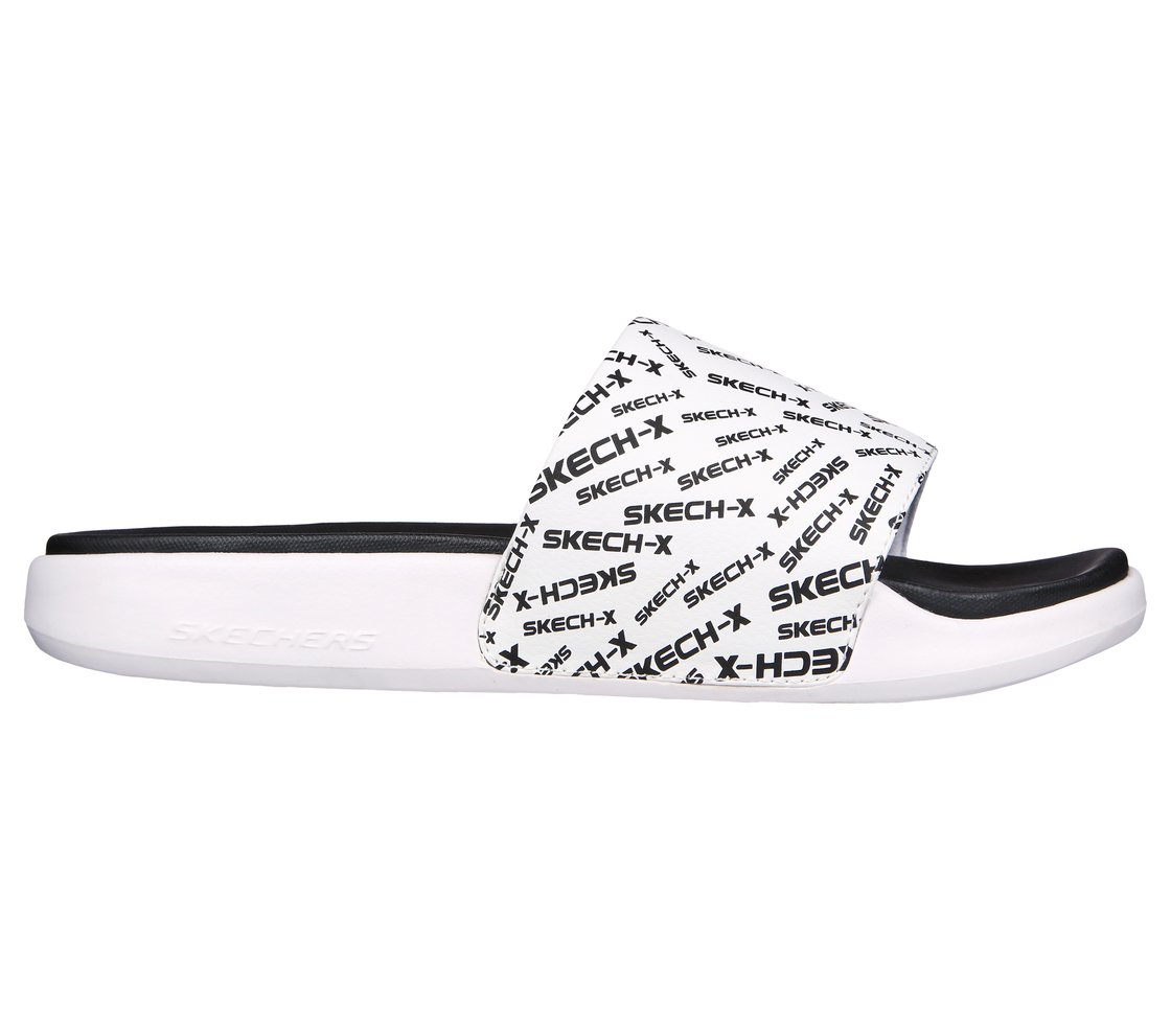 GAMBIX 2.0 - SKECH-X, WHITE BLACK Footwear Lateral View