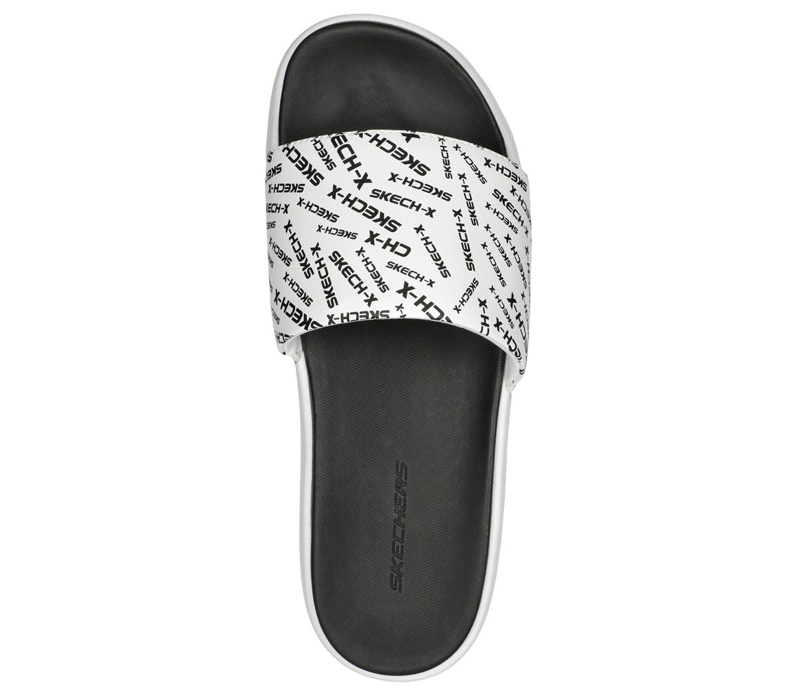 GAMBIX 2.0 - SKECH-X, WHITE BLACK Footwear Top View