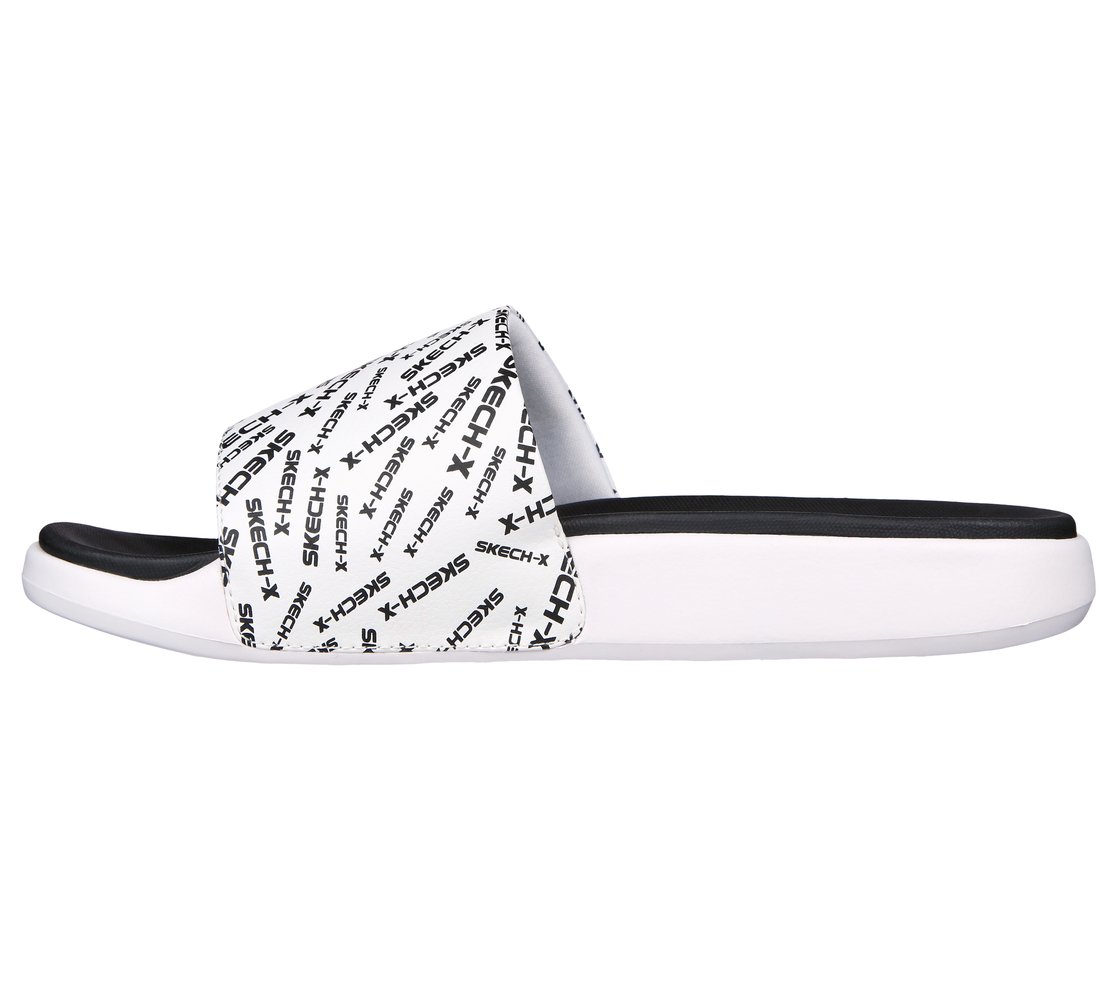 GAMBIX 2.0 - SKECH-X, WHITE BLACK Footwear Left View