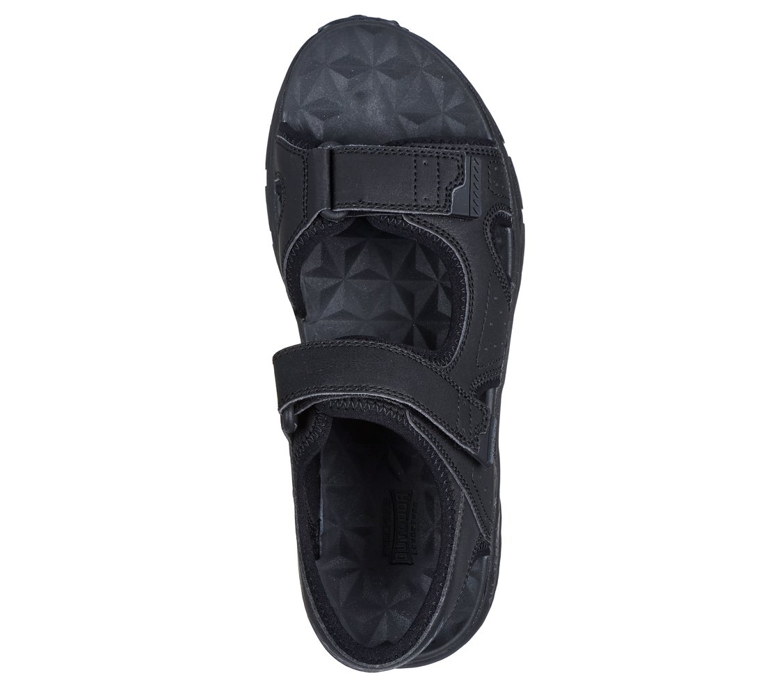 ESCAPE PLAN TRAIL SANDAL - FOREVER, BLACK Footwear Top View