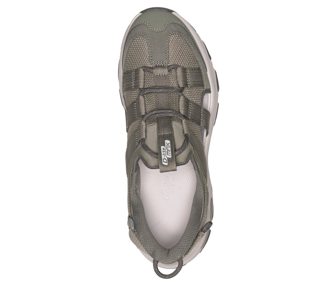 D'LITE MAX, Olive Footwear Top View