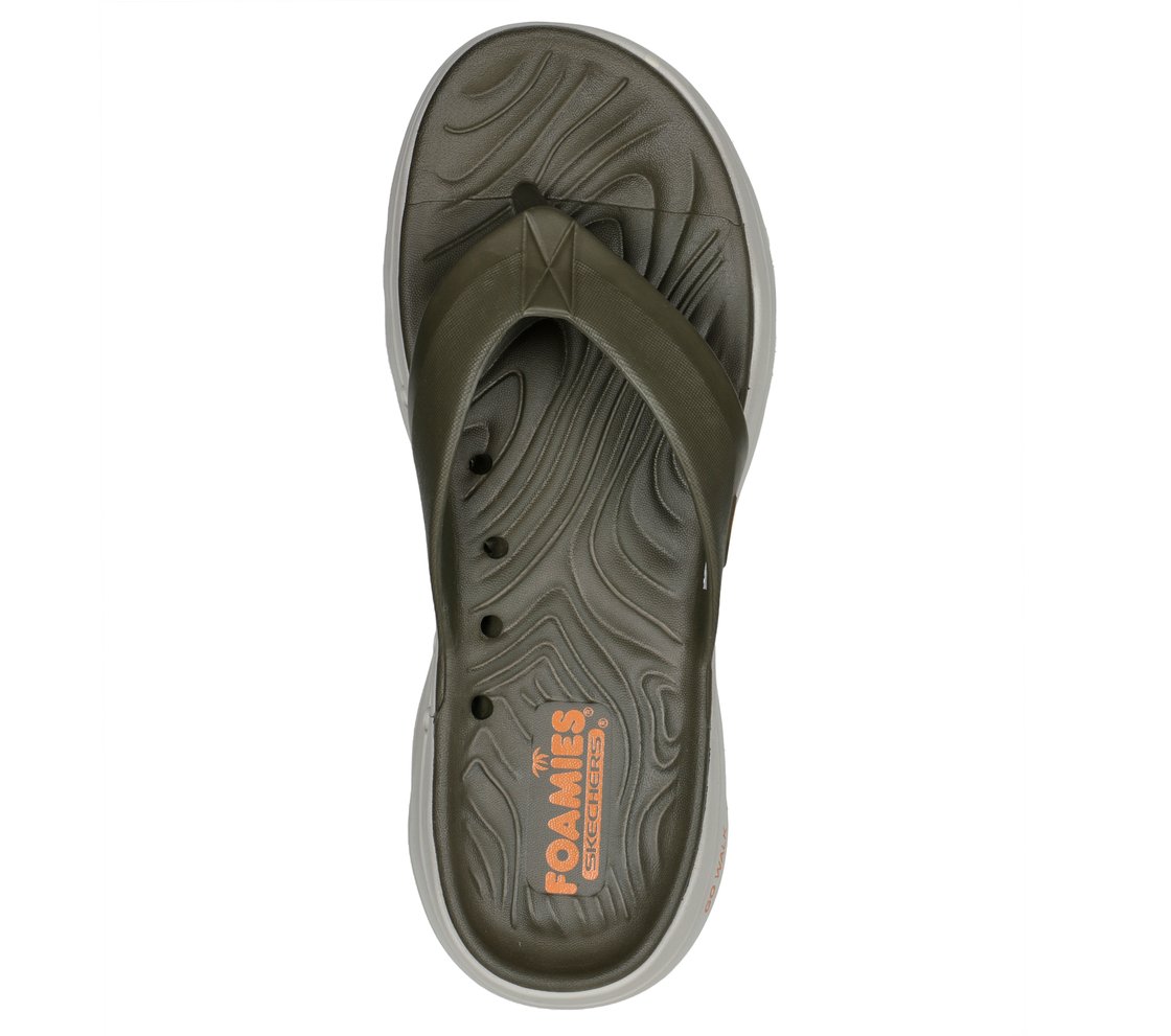 GO WALK 5 - SIT BACK, OOLIVE Footwear Top View