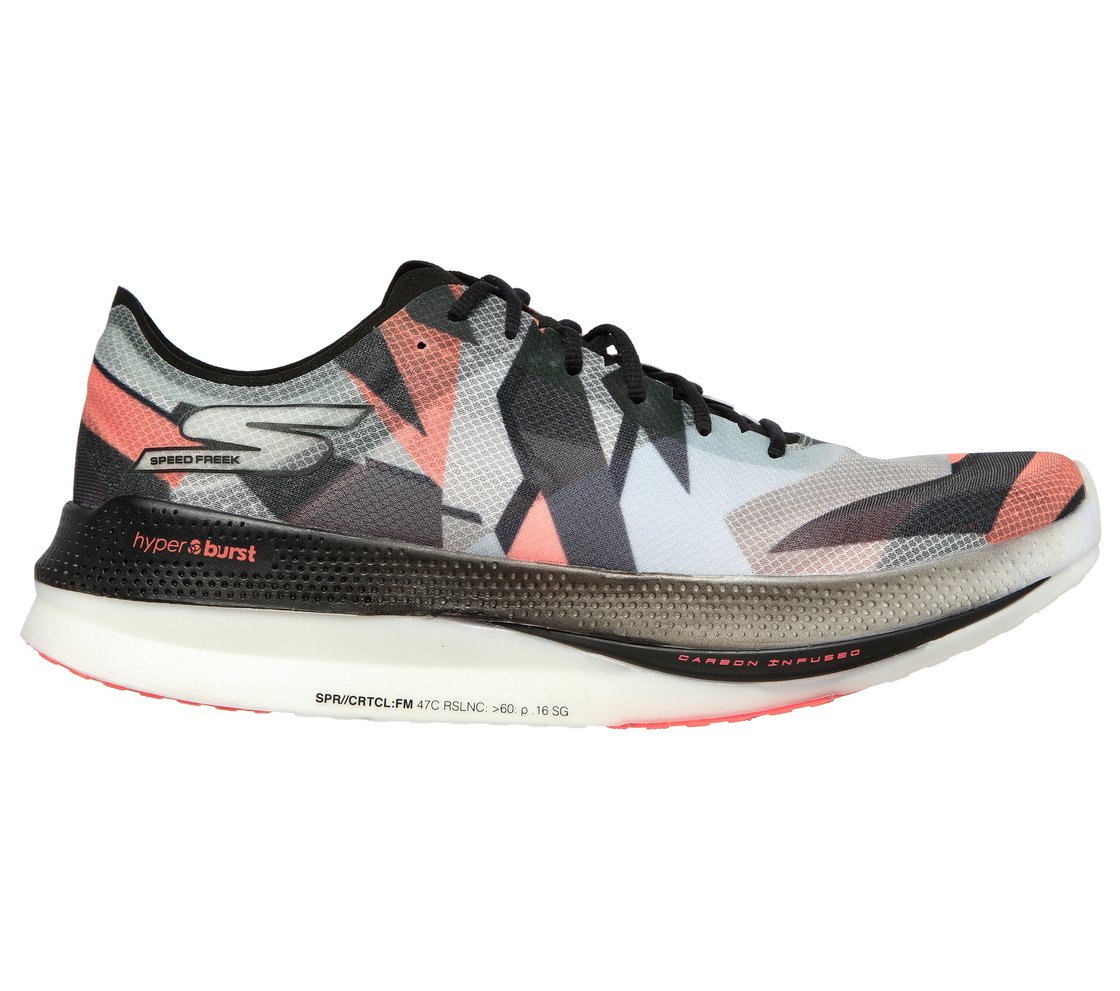 GO RUN SPEED FREEK, BLACK/RED Footwear Lateral View