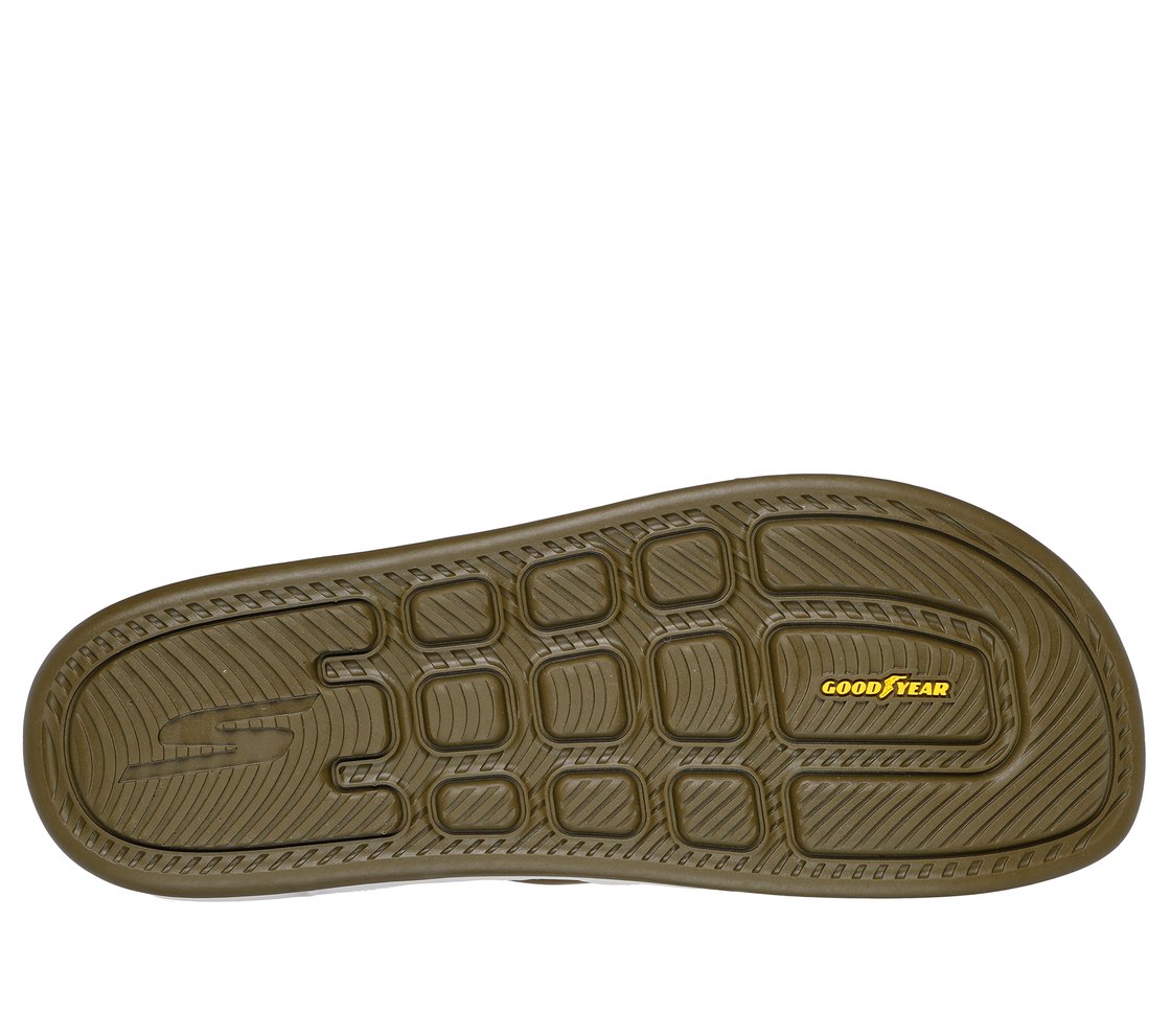 HYPER SLIDE - SIMPLEX, OOLIVE Footwear Bottom View