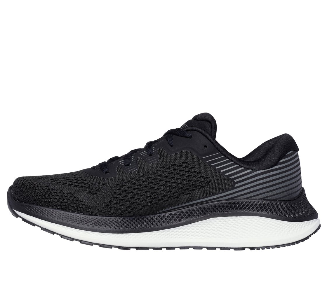 GO RUN PERSISTENCE, BLACK/WHITE Footwear Left View