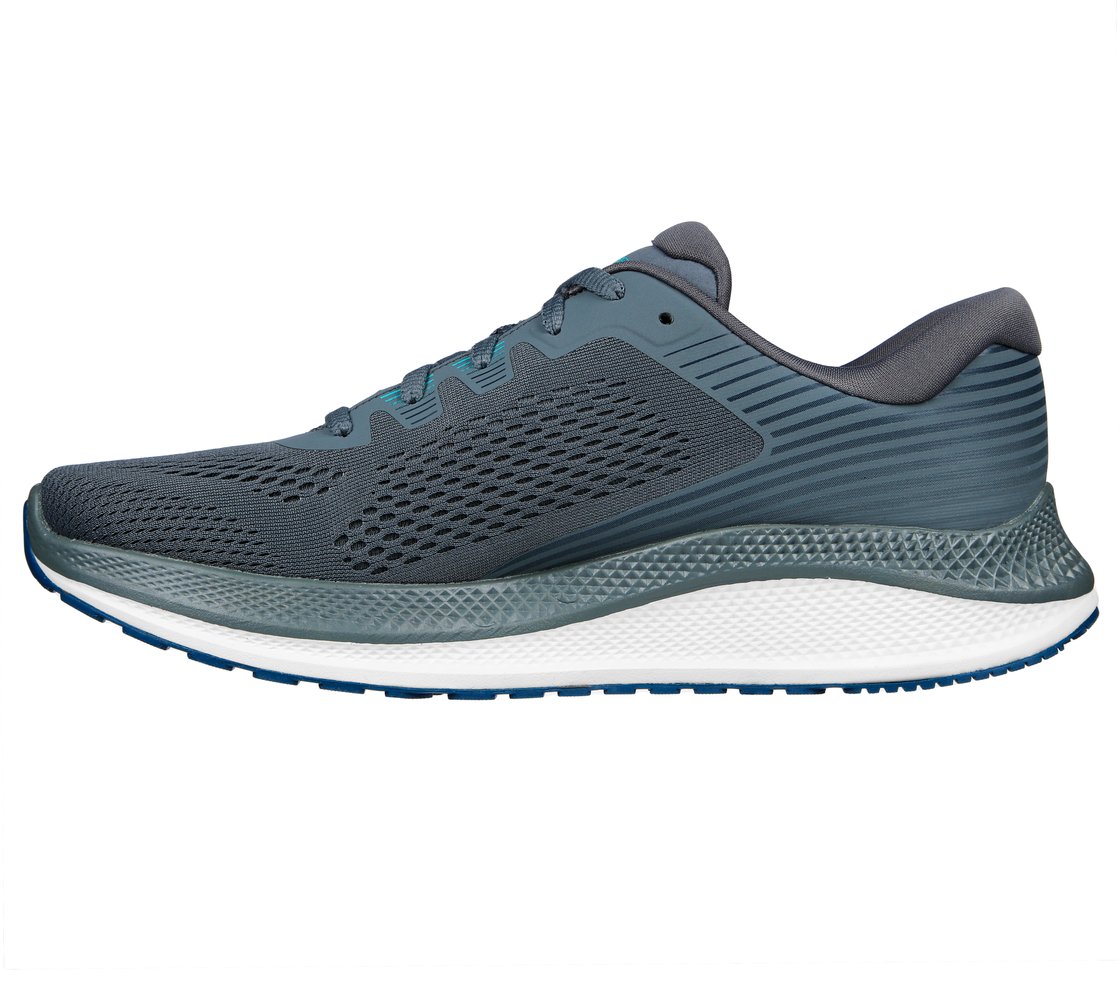 GO RUN PERSISTENCE, CHARCOAL/BLUE Footwear Left View