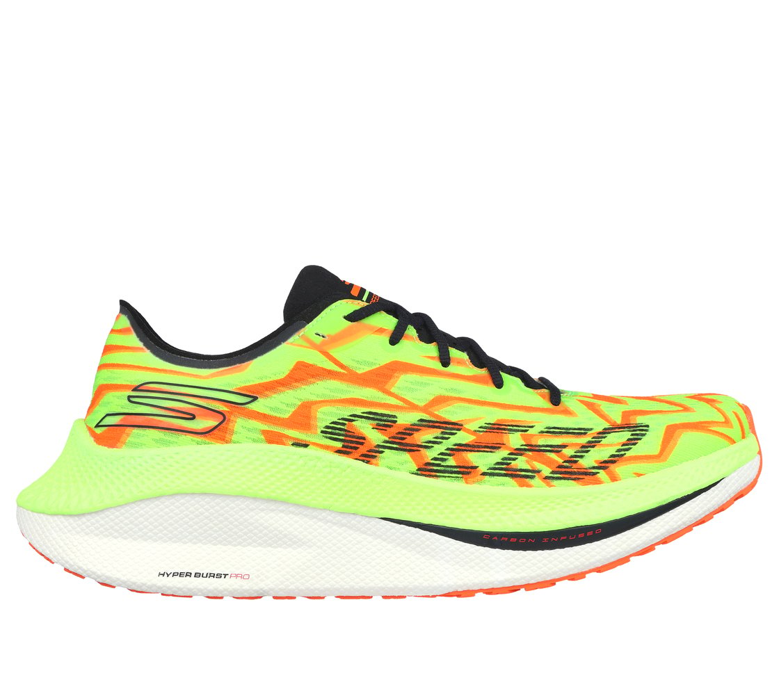 GO RUN SPEED BEAST, GREEN/ORANGE Footwear Lateral View