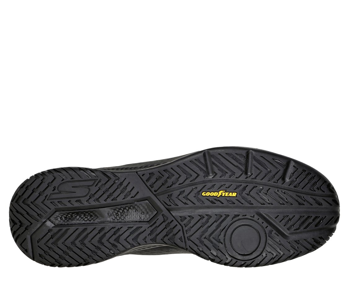 SKECHERS VIPER COURT- PICKLEBALL, BLACK Footwear Bottom View