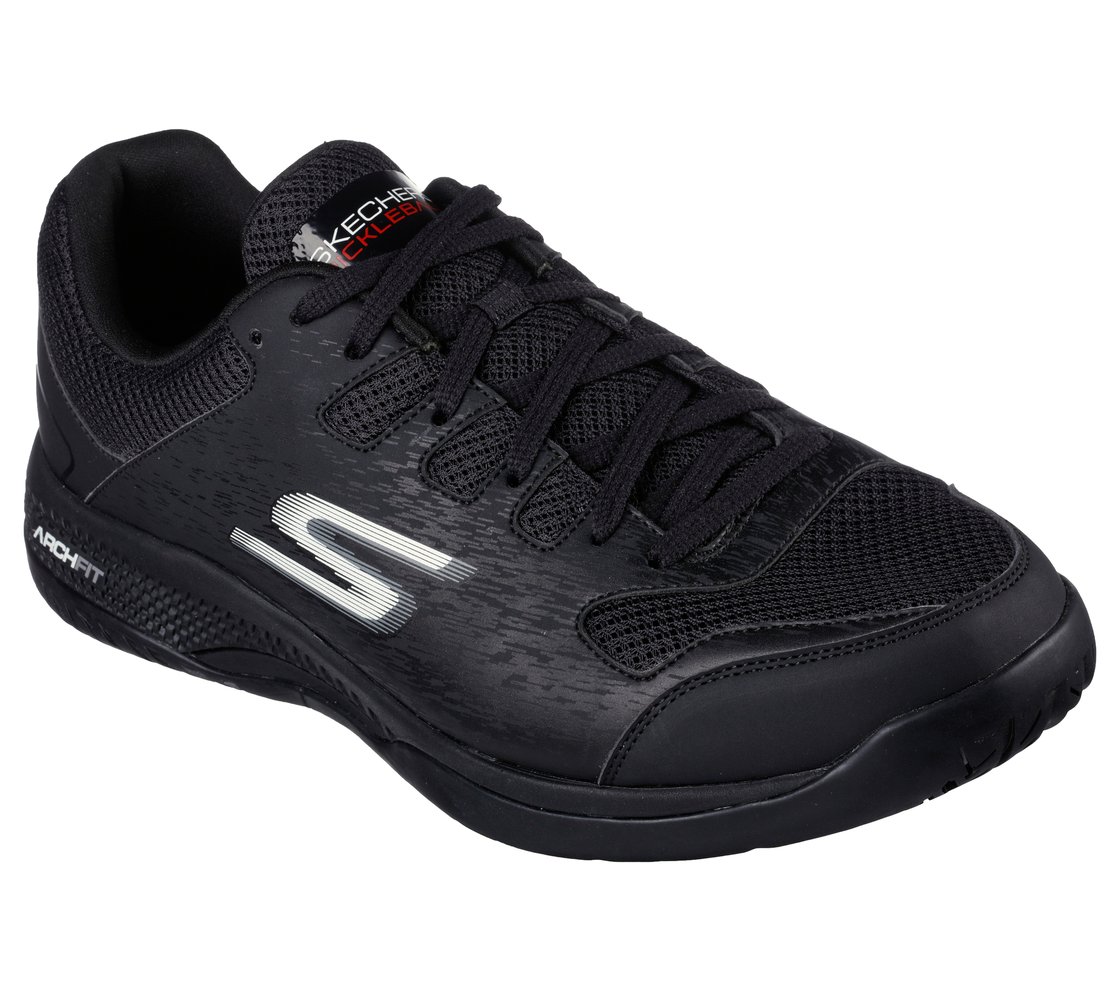 SKECHERS VIPER COURT- PICKLEBALL, BLACK Footwear Right View