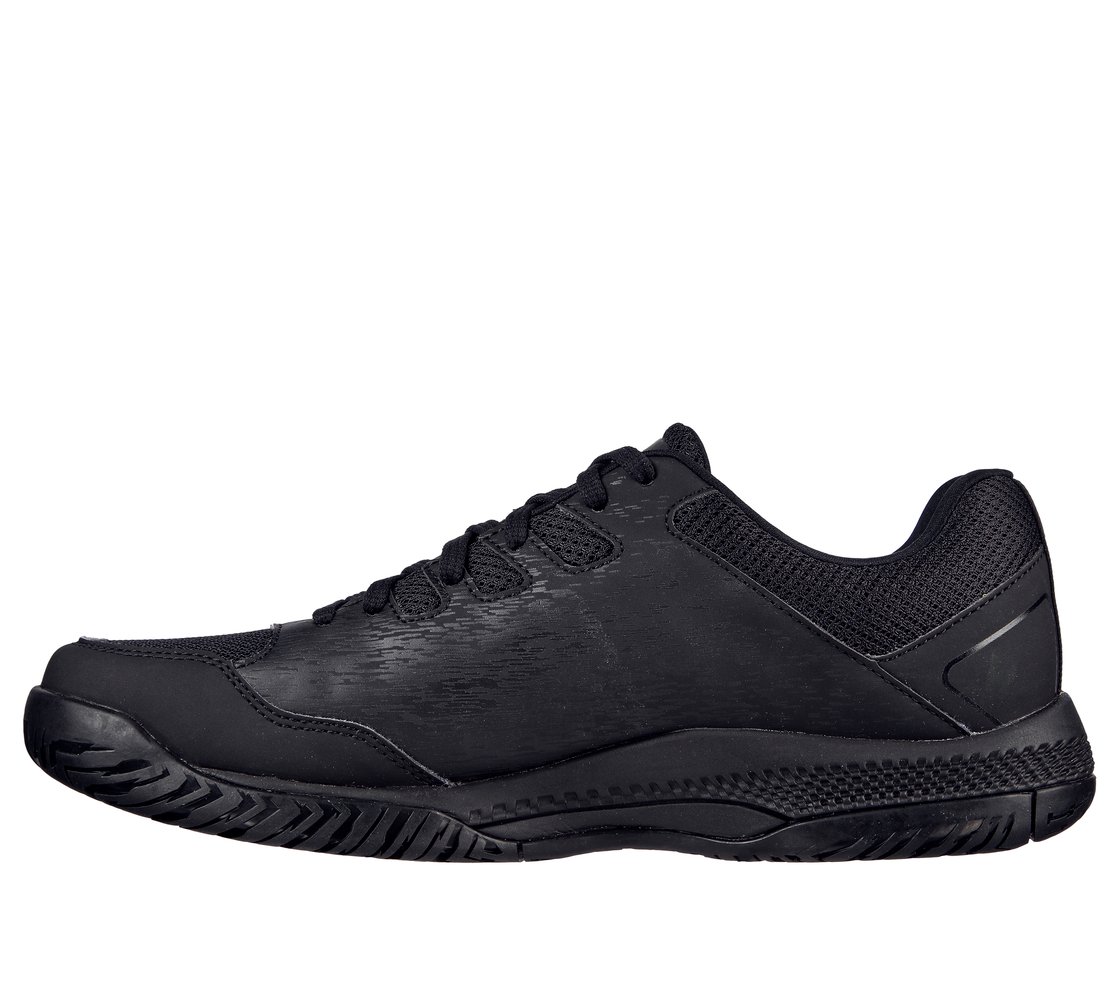 SKECHERS VIPER COURT- PICKLEBALL, BLACK Footwear Left View