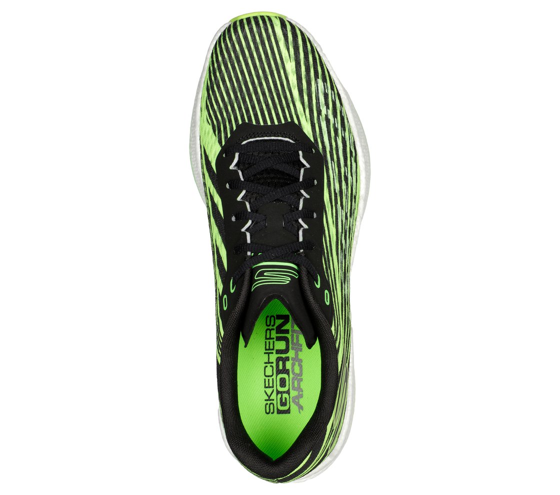 GO RUN RAZOR 4, LIME Footwear Top View