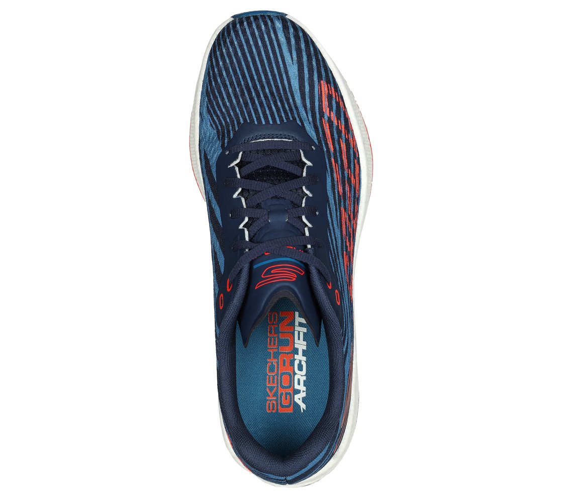 GO RUN RAZOR 4, NAVY/CORAL Footwear Top View