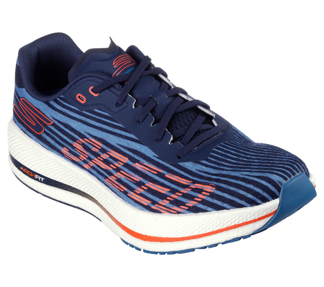 GO RUN RAZOR 4, NAVY/CORAL Footwear Right View