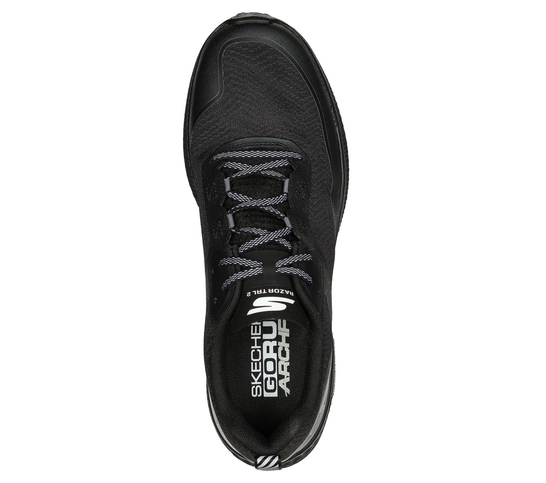 GO RUN RAZOR TRL - 2, BBLACK Footwear Top View