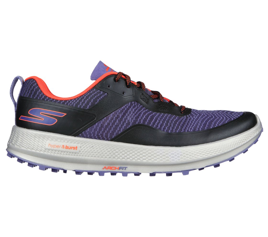GO RUN RAZOR TRL - 2, BLACK/ORANGE Footwear Lateral View