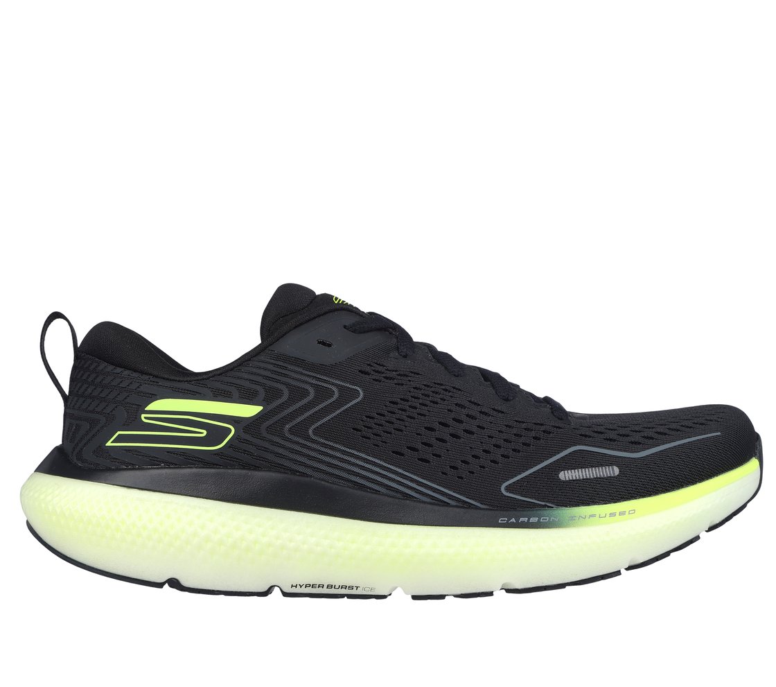GO RUN RIDE 11, BLACK/WHITE Footwear Lateral View