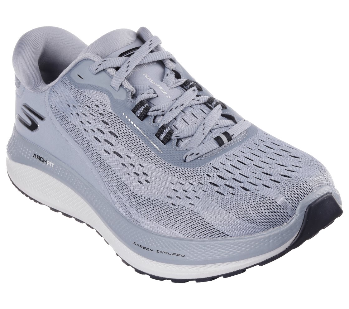 GO RUN PERSISTENCE 2, GGREY/BLACK Footwear Right View