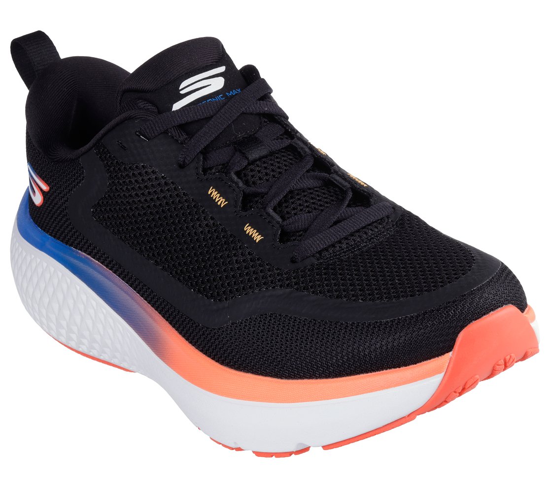 GO RUN SUPERSONIC MAX, BLACK/MULTI Footwear Right View