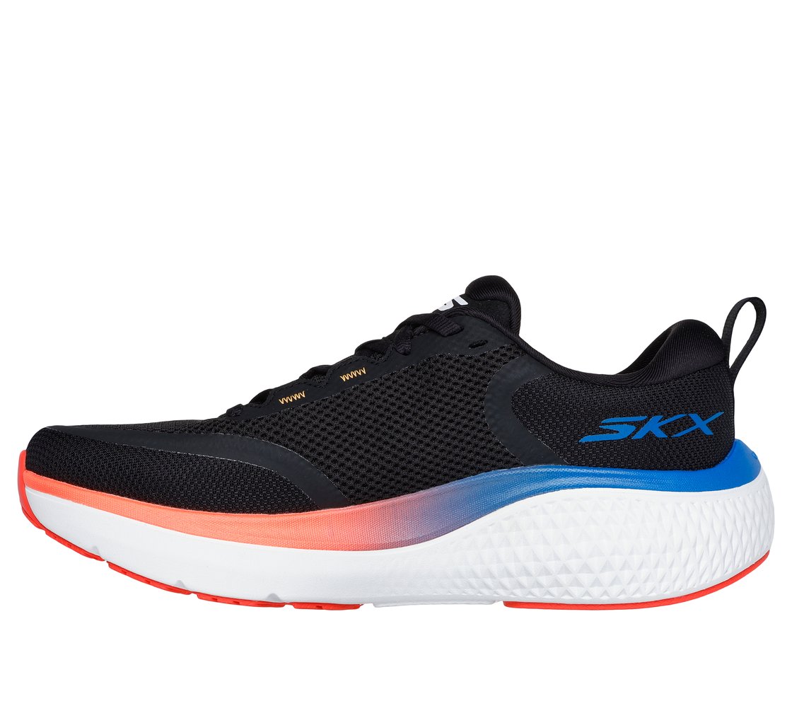 GO RUN SUPERSONIC MAX, BLACK/MULTI Footwear Left View