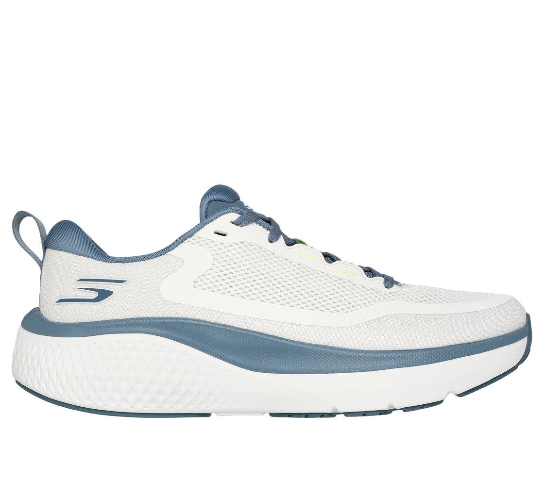 GO RUN SUPERSONIC MAX, NATURAL/BLUE Footwear Lateral View