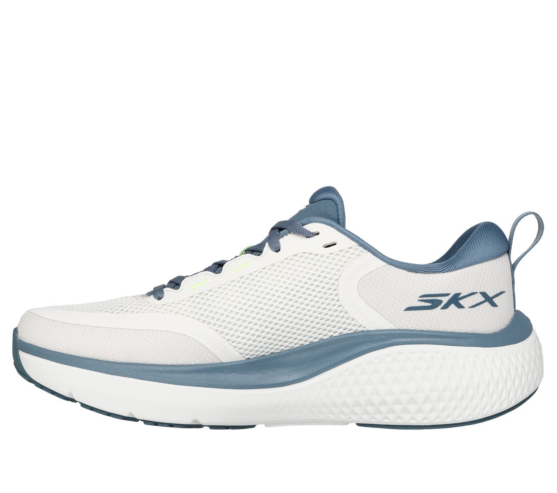 GO RUN SUPERSONIC MAX, NATURAL/BLUE Footwear Left View